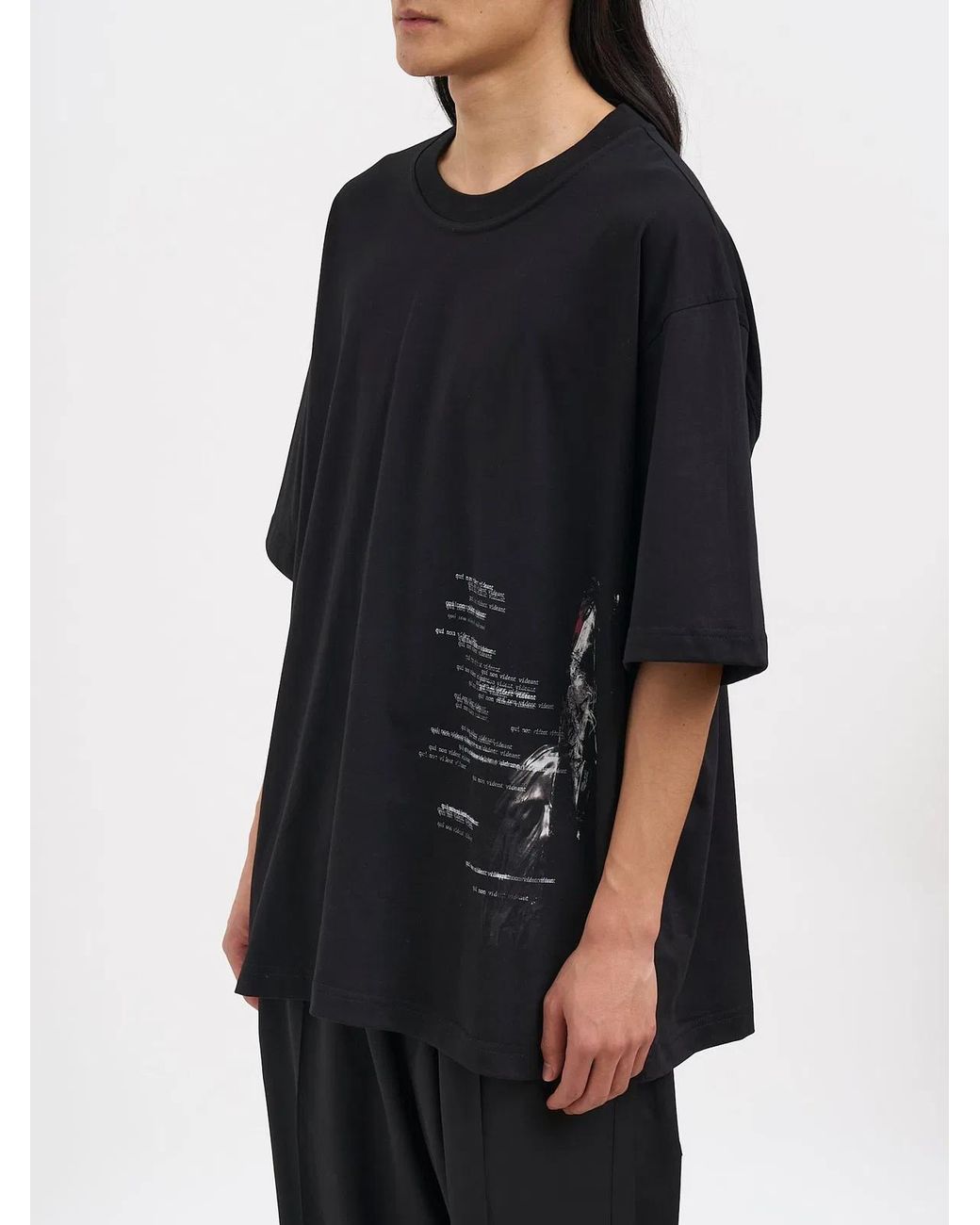 Isabel Benenato Black Cotton Crew Neck T-Shirt for men
