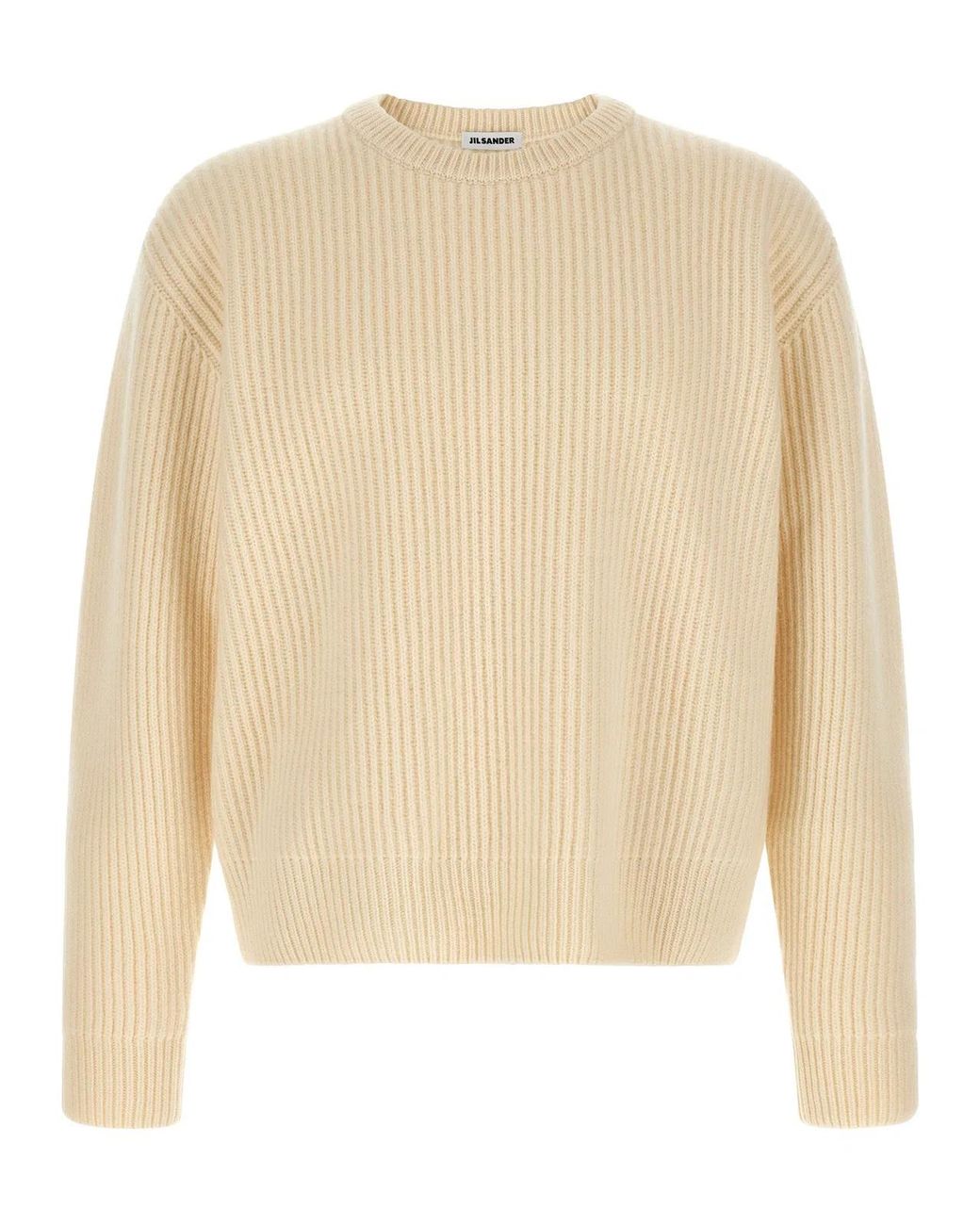 Jil Sander Natural Wool Cardigan Clothing for men