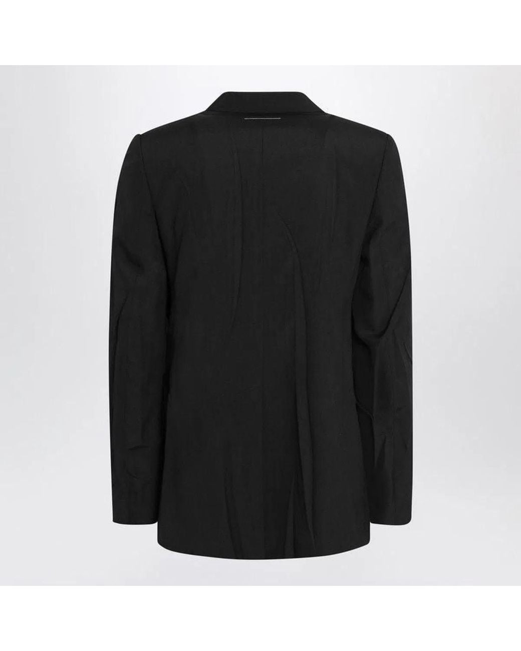 MM6 by Maison Margiela Black Wool-Blend Jacket for men