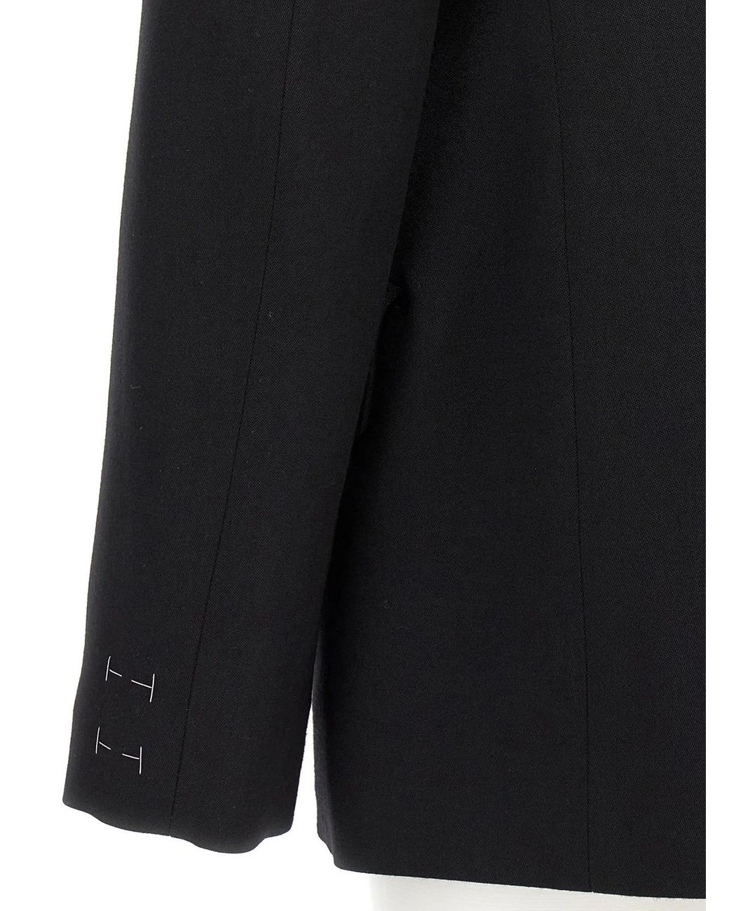 Maison Margiela Black Tailored Double-Breasted Wool Blazer