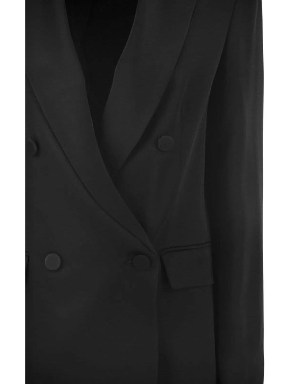 Max Mara Black Msearca – Double-Breasted Blazer