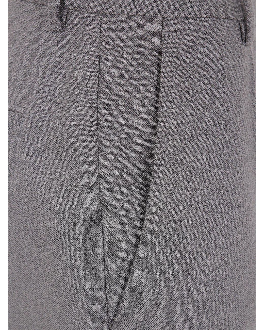 Jean Paul Gaultier Gray Tailoring Trouser With Hem Buttoning Detail