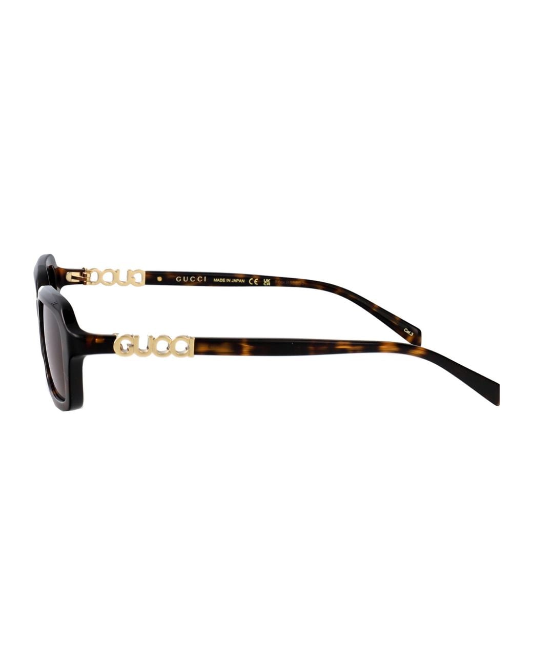 Gucci Brown Havana-Havana- Acetate Sunglasses