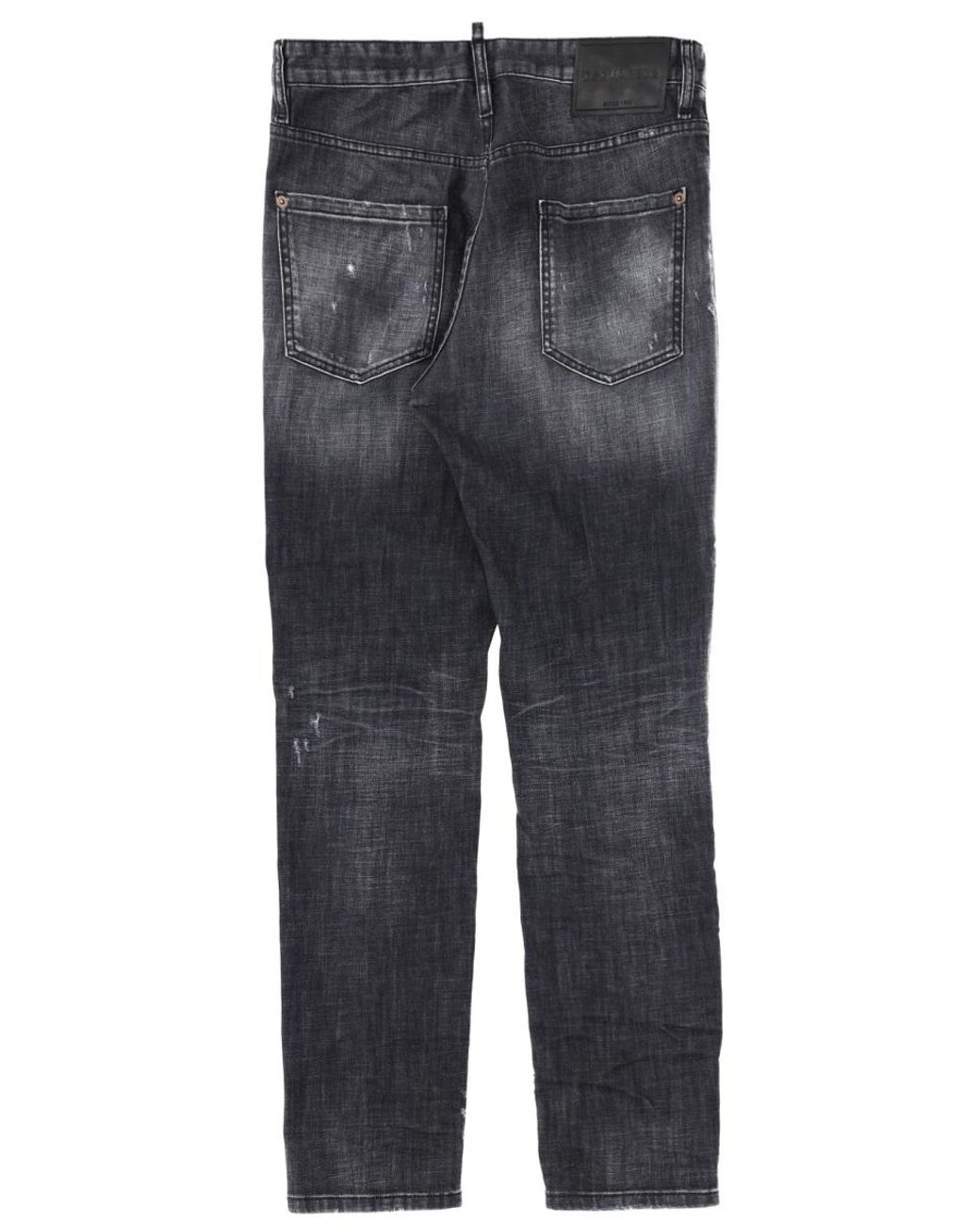 DSquared² Gray Teddy Wash Jeans for men