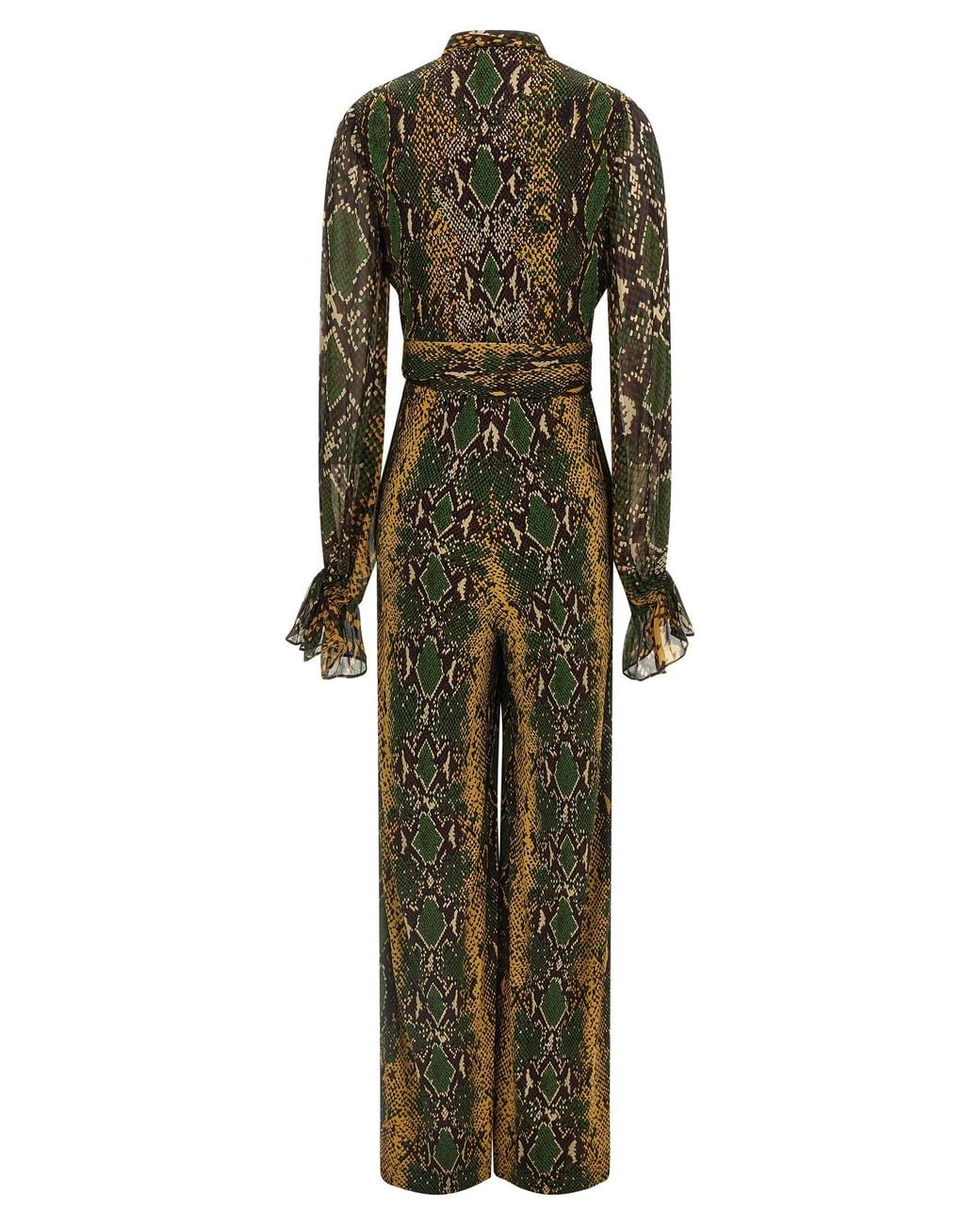 Diane von Furstenberg Green 'Lucia' Jumpsuit