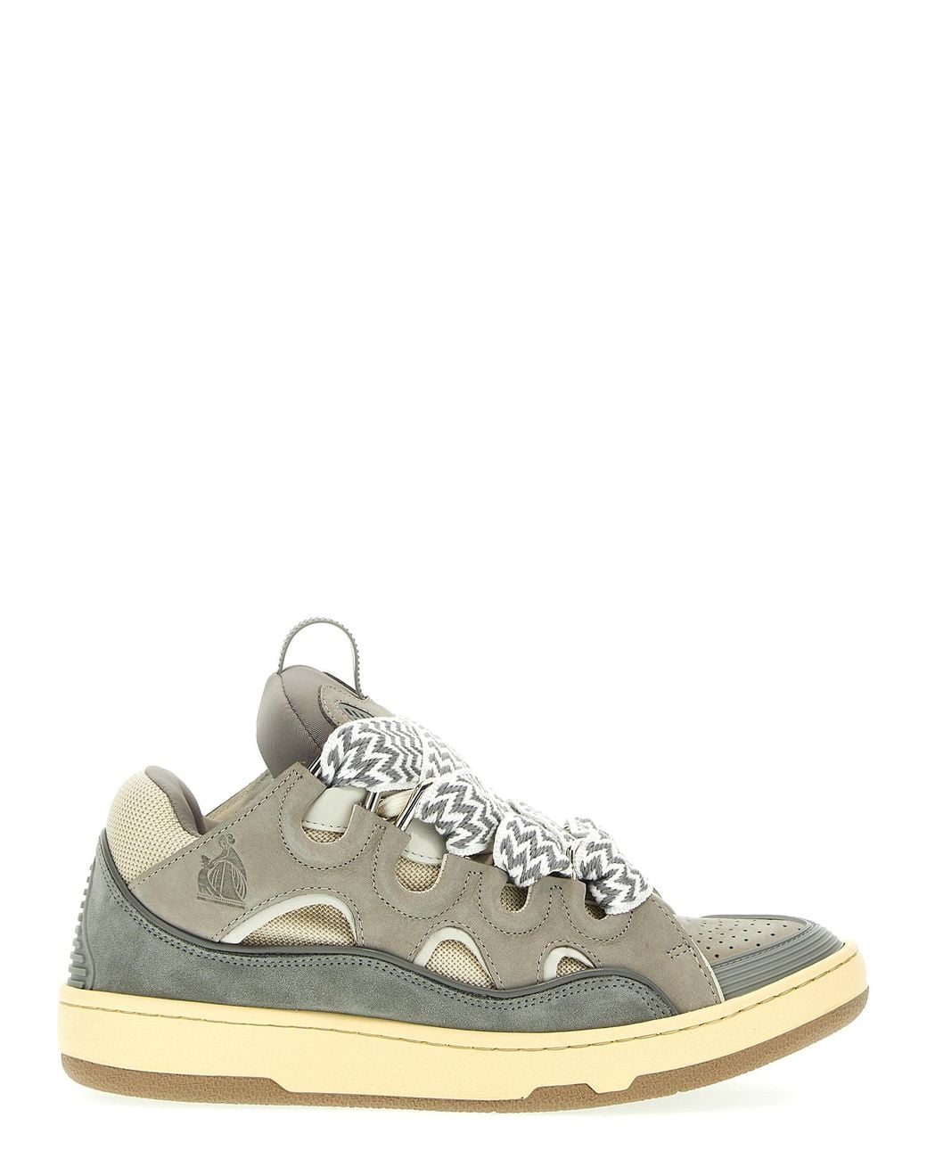 Lanvin White 'Curb' Sneakers for men