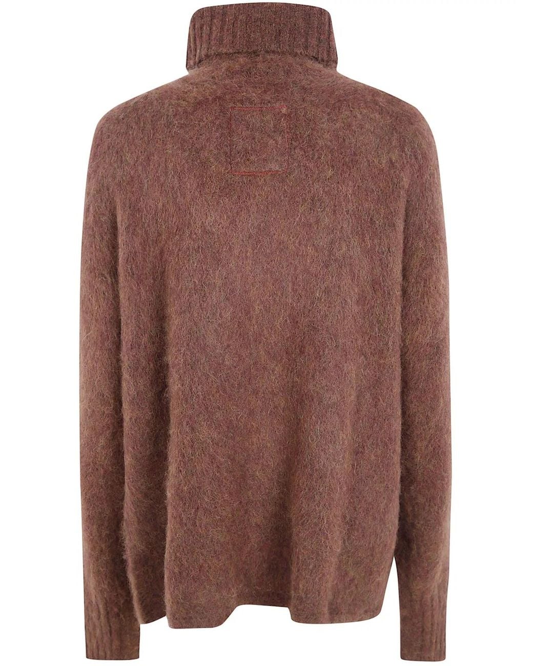Uma Wang Brown High Neck Top