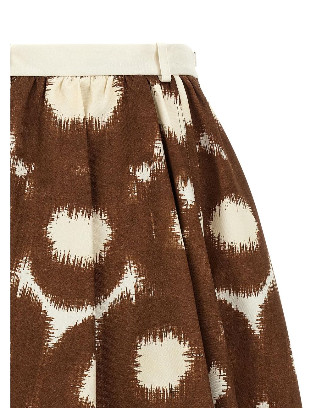 Prada Brown Canvas Skirt