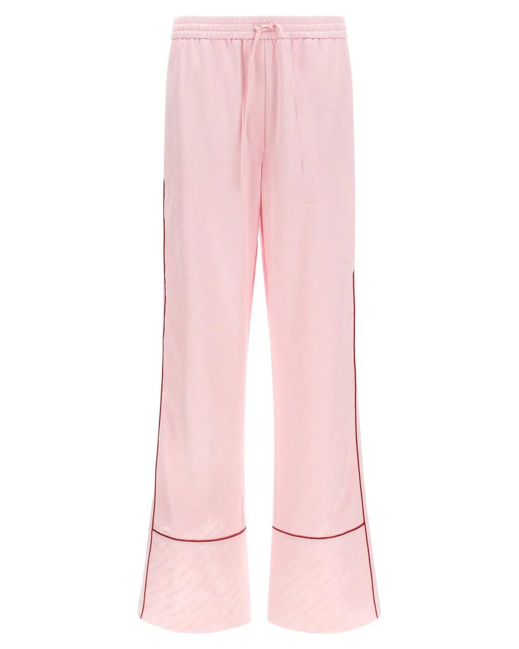 Off-White c/o Virgil Abloh Pink 'Jacquard Satin Pajama' Pants