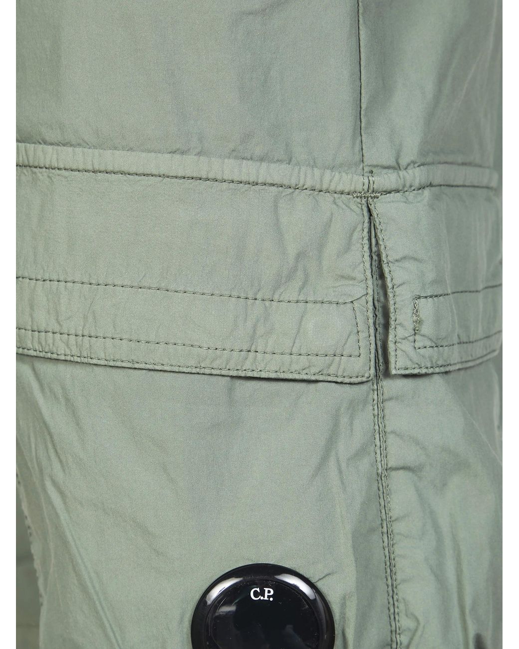 C P Company Green Laurel Wreat Cotton Polyamide Bermuda