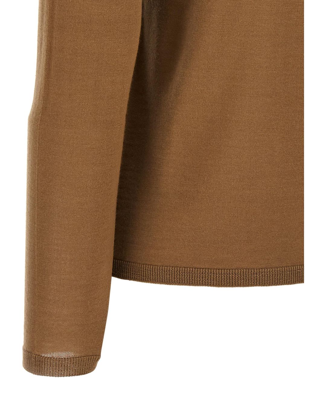 Max Mara Brown 'Saluto' Turtleneck Sweater