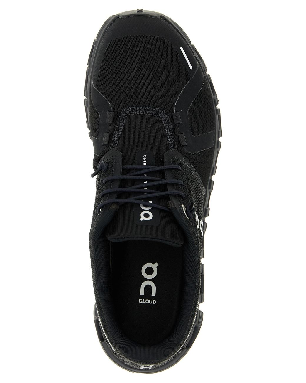 On Shoes Black Cloud 6 Sneakers Recycled Polyester for men