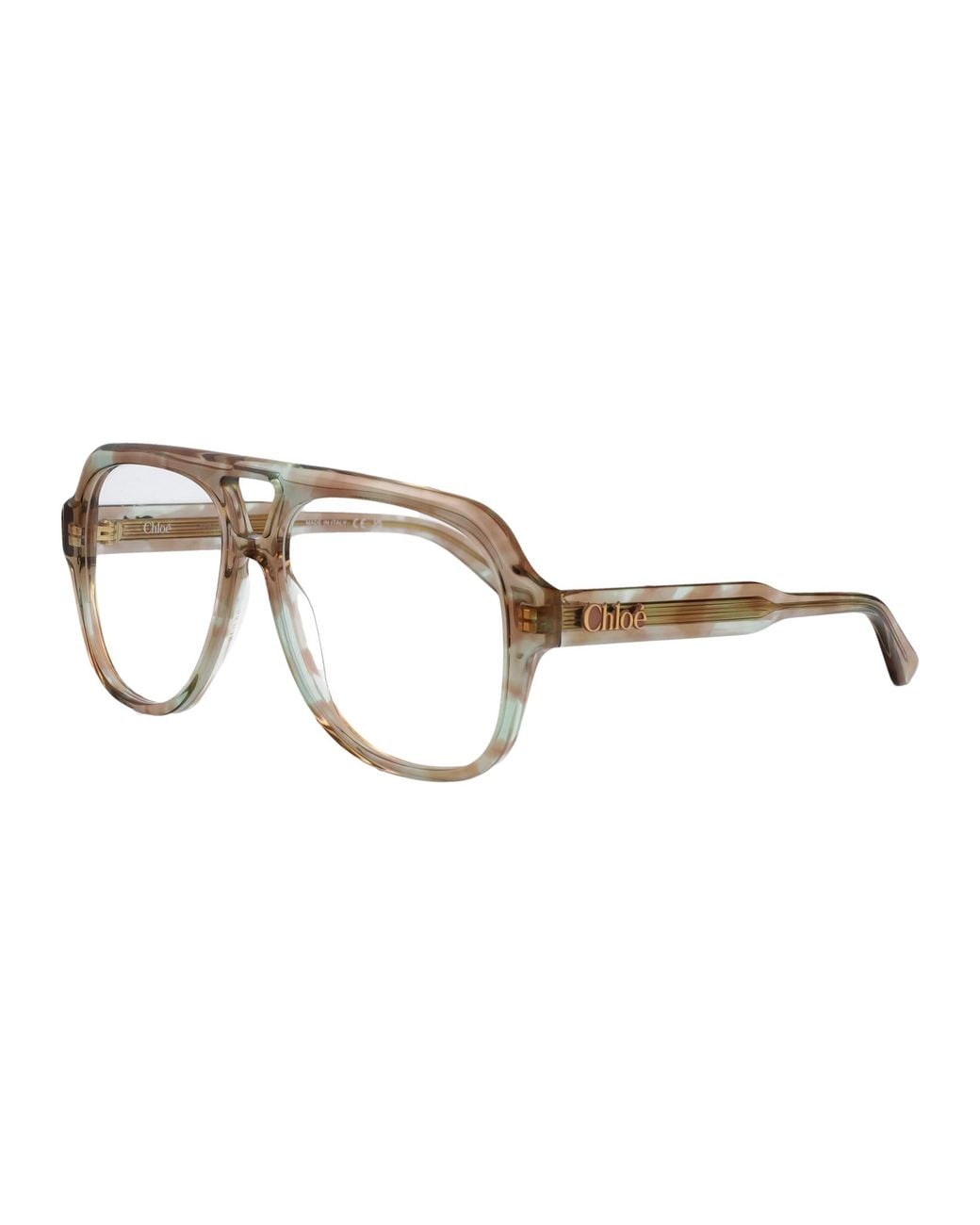 Chloé Multicolor Havana-Havana-Transparent Recycled Acetate Glasses