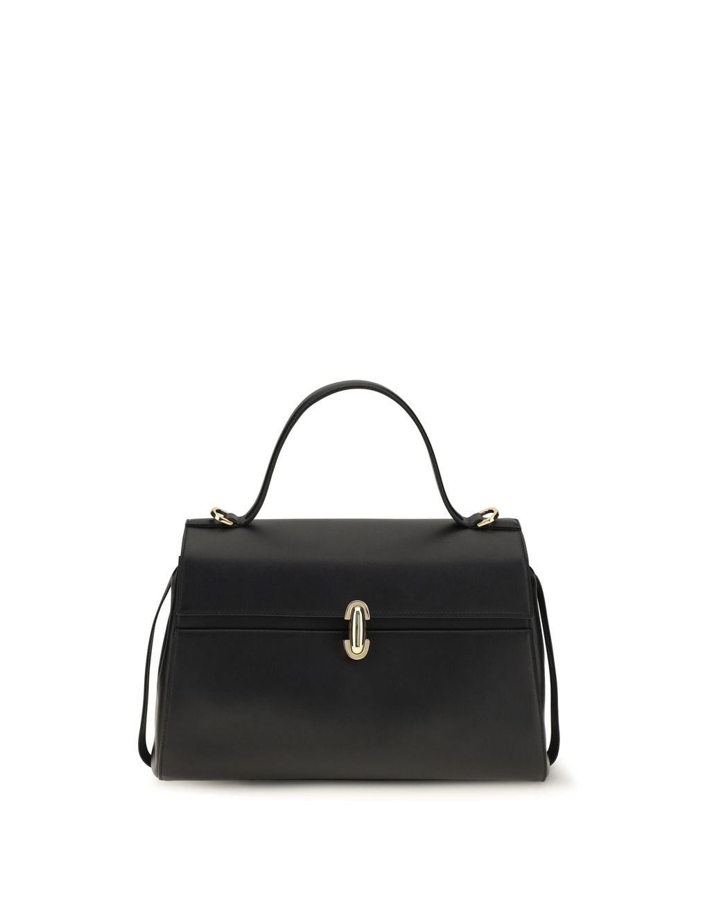 SAVETTE Black Soft Symmetry Handbag