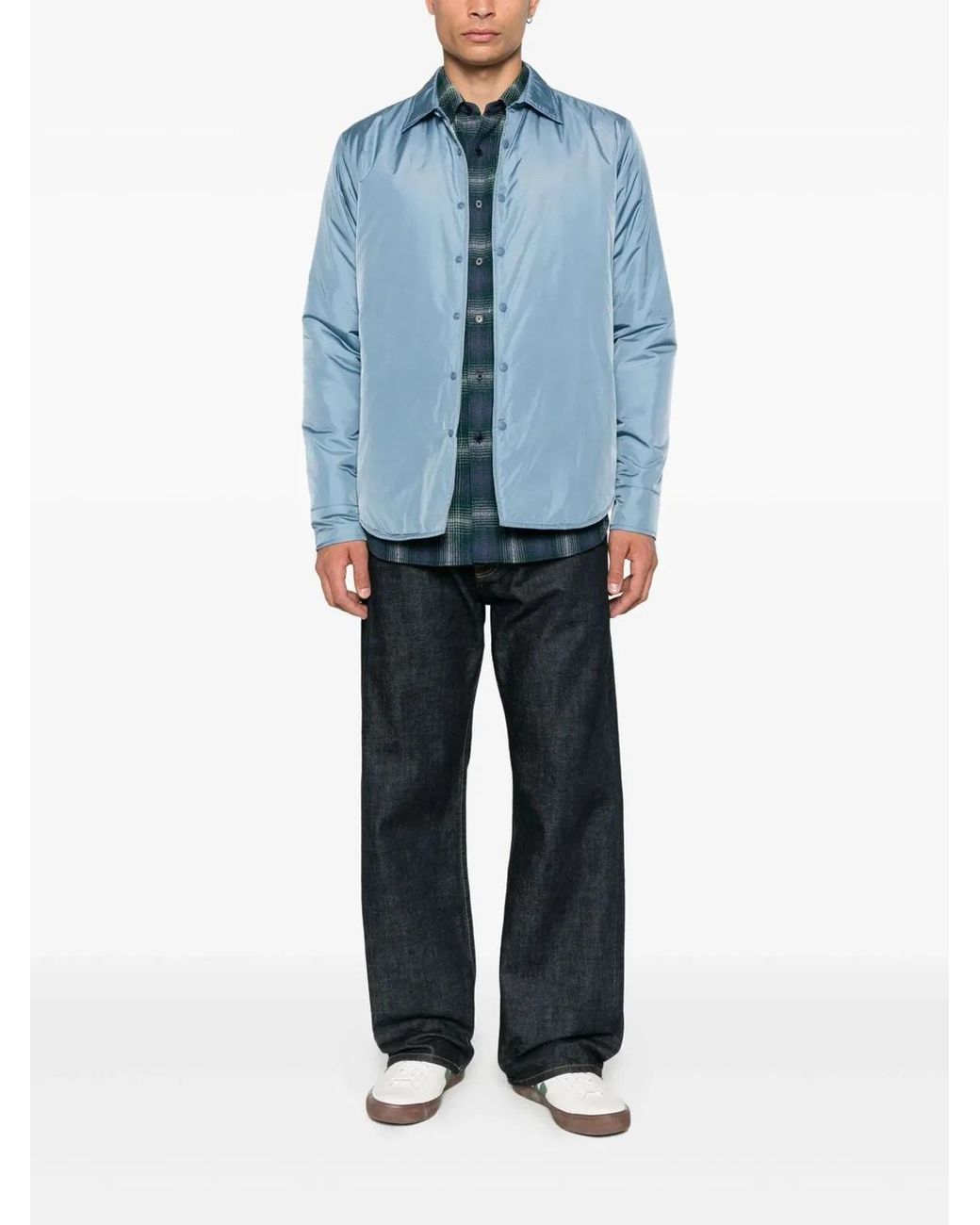 Aspesi Blue Polyamide Shirt for men