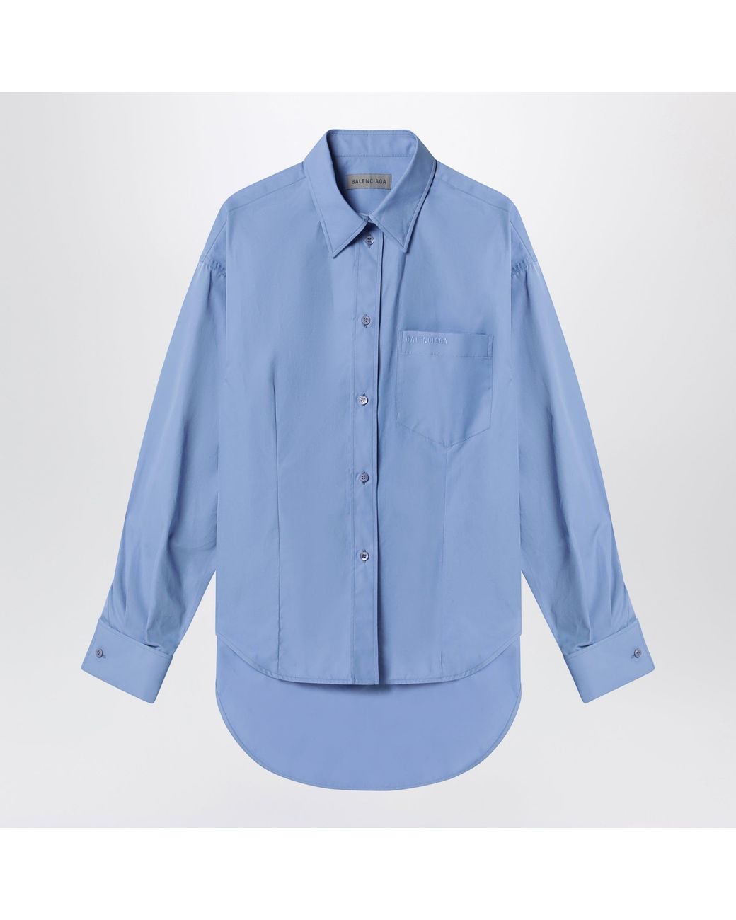 Balenciaga Blue Light Cotton Shirt