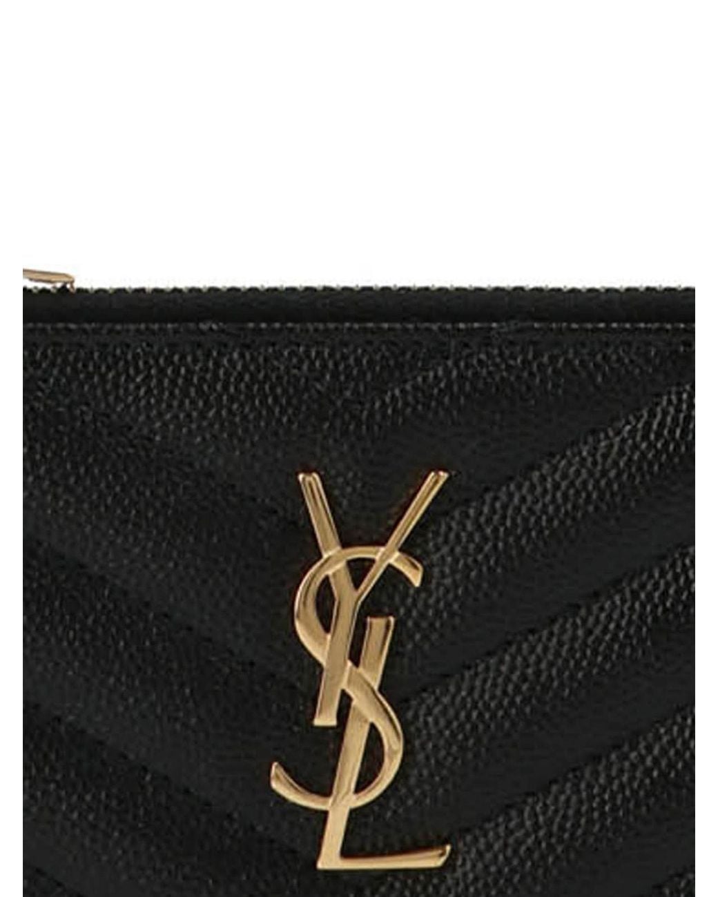 Saint Laurent Black Card Holder 'Monogram'