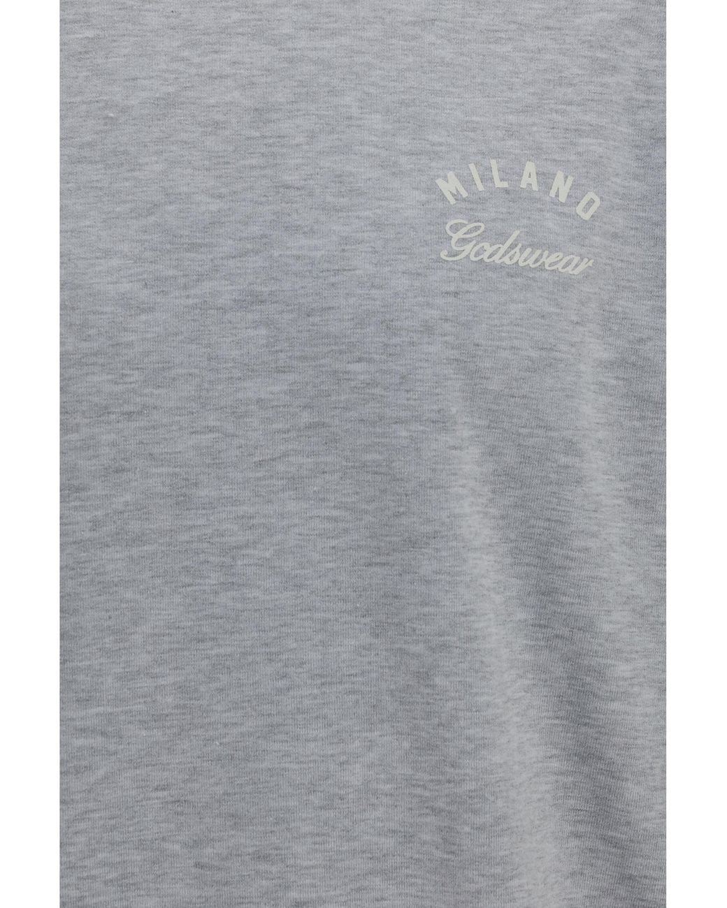Gcds Gray Crewneck Sweatshirt With Back Logo for men