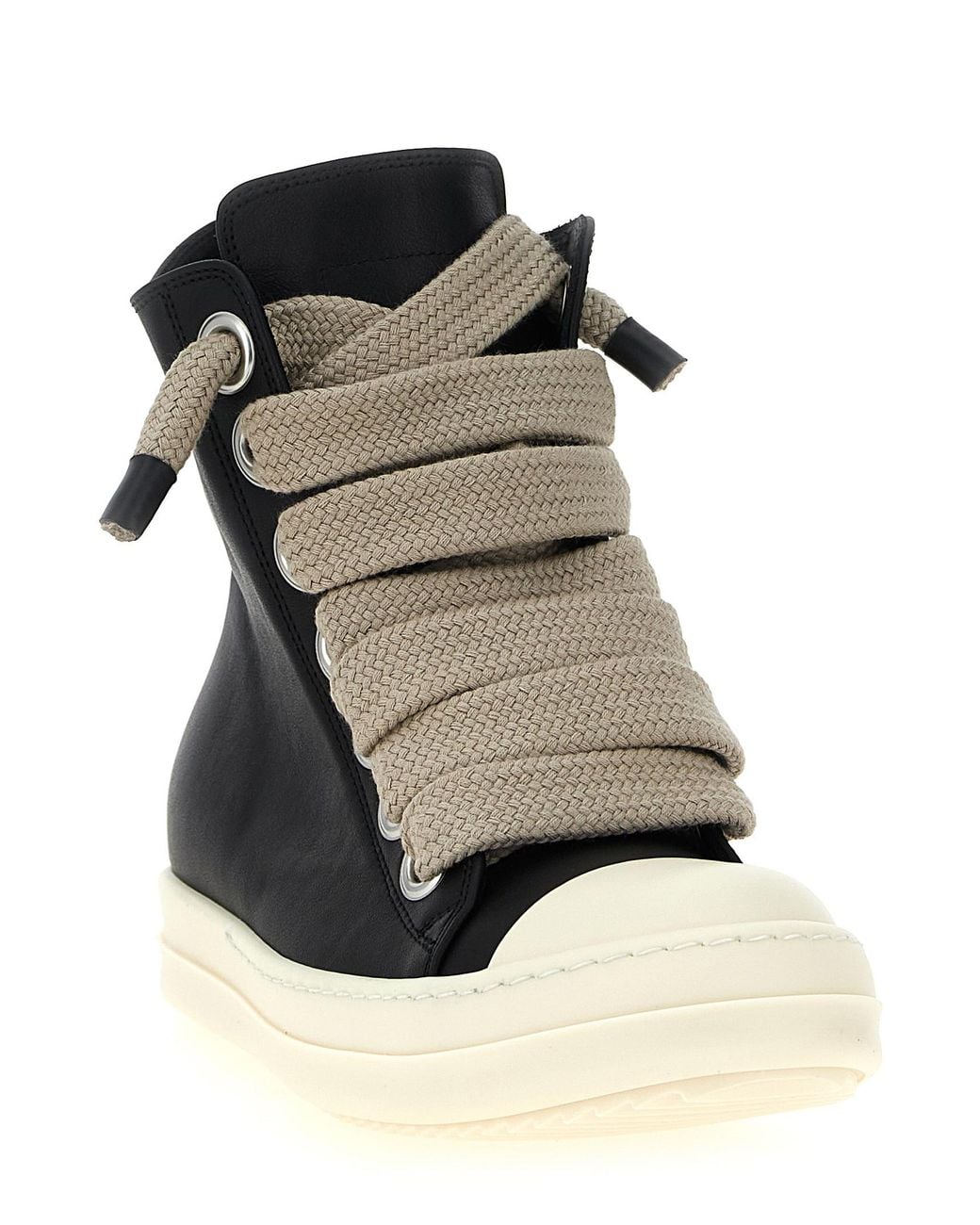 Rick Owens Black 'Jumbolace Sneaks' Sneakers