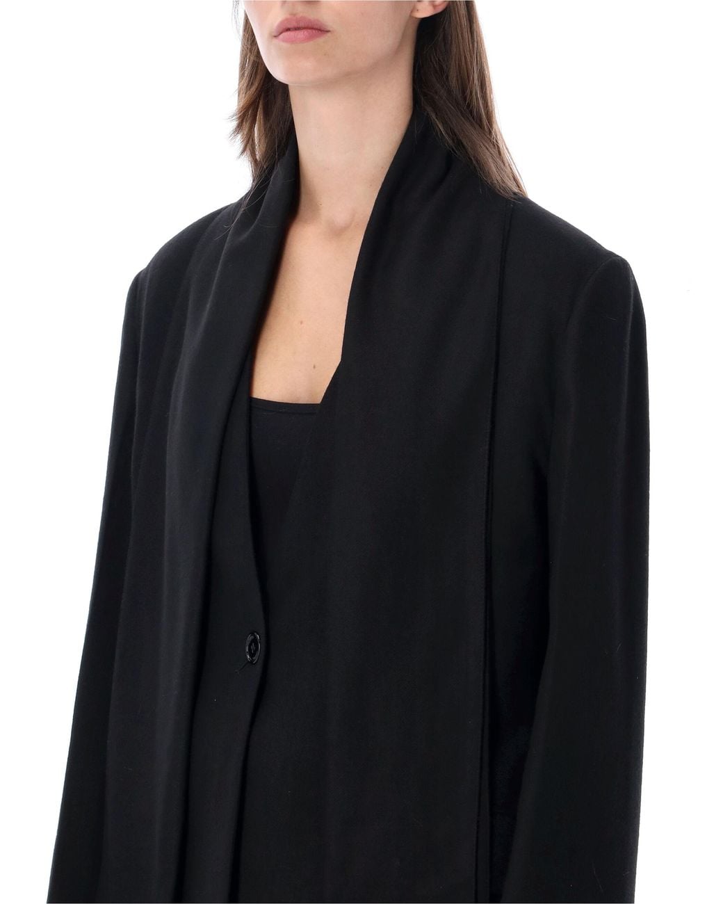 Totême  Black Scarf Lapel Blazer