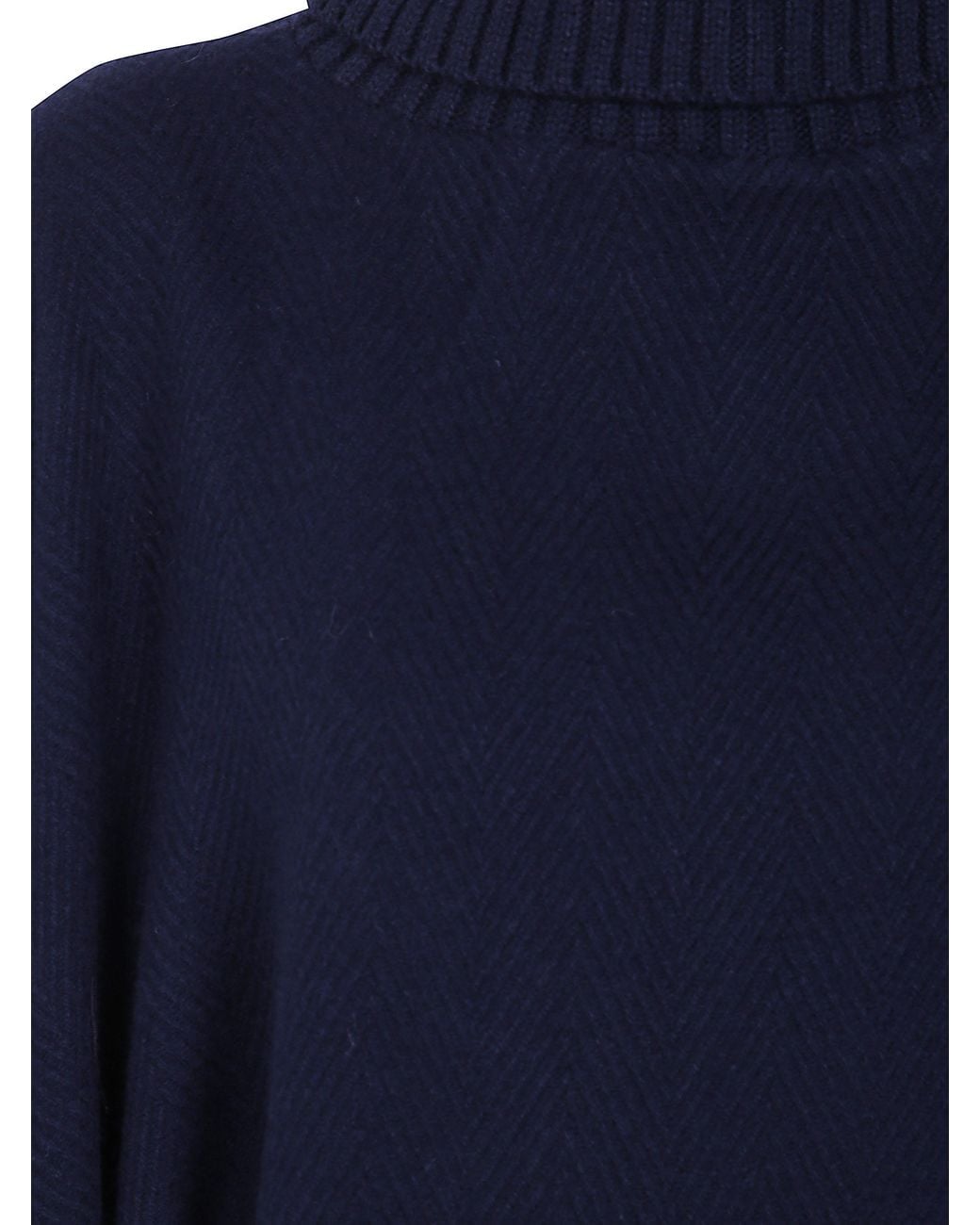 Ralph Lauren Blue "Ruana" Poncho