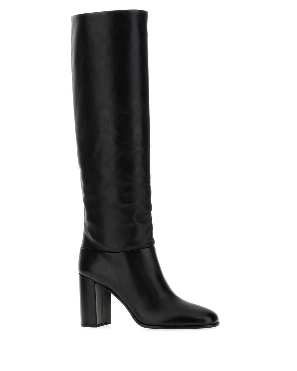 Prada Black Sleek Leather Boots