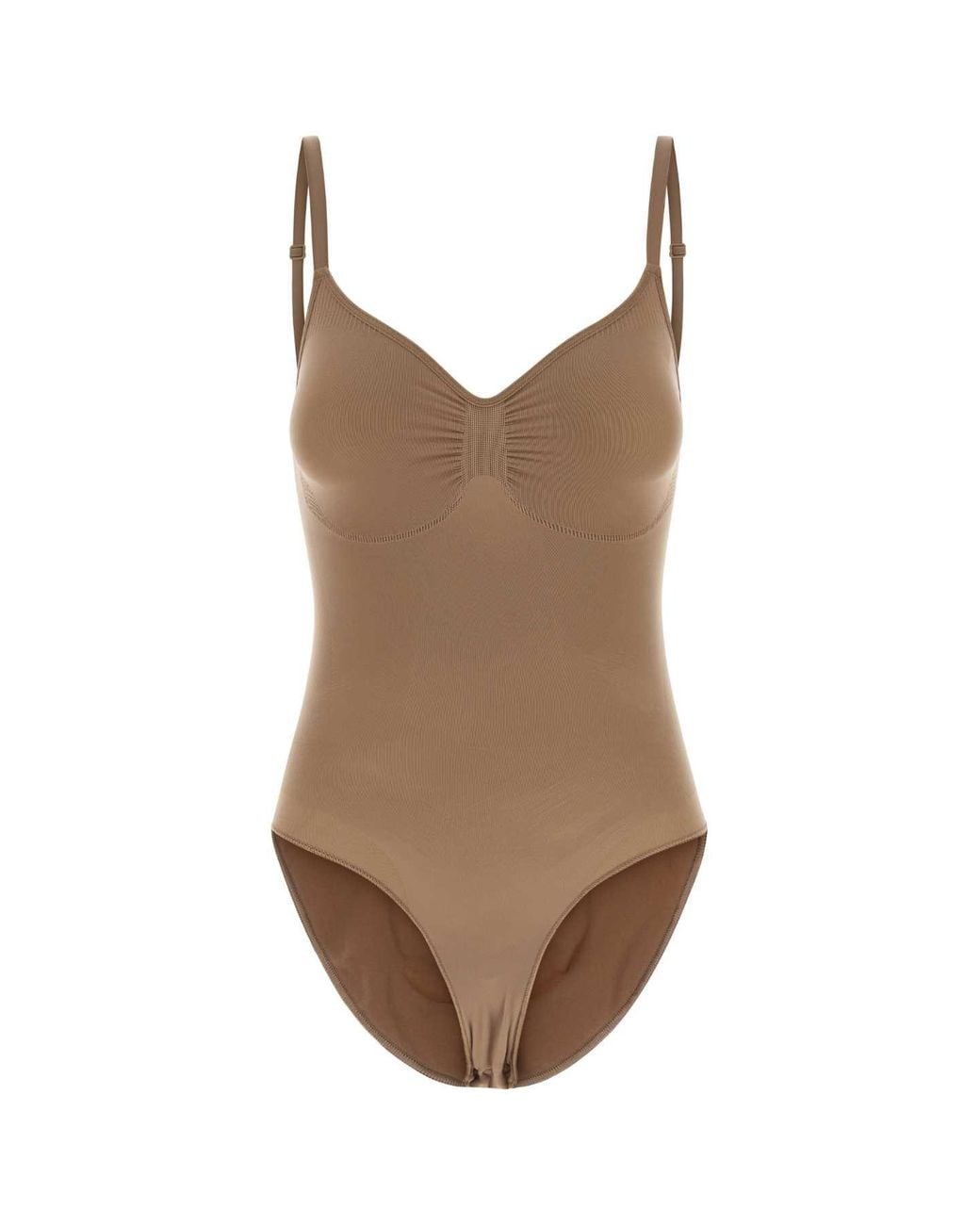 Skims Brown Brief Bodysuit