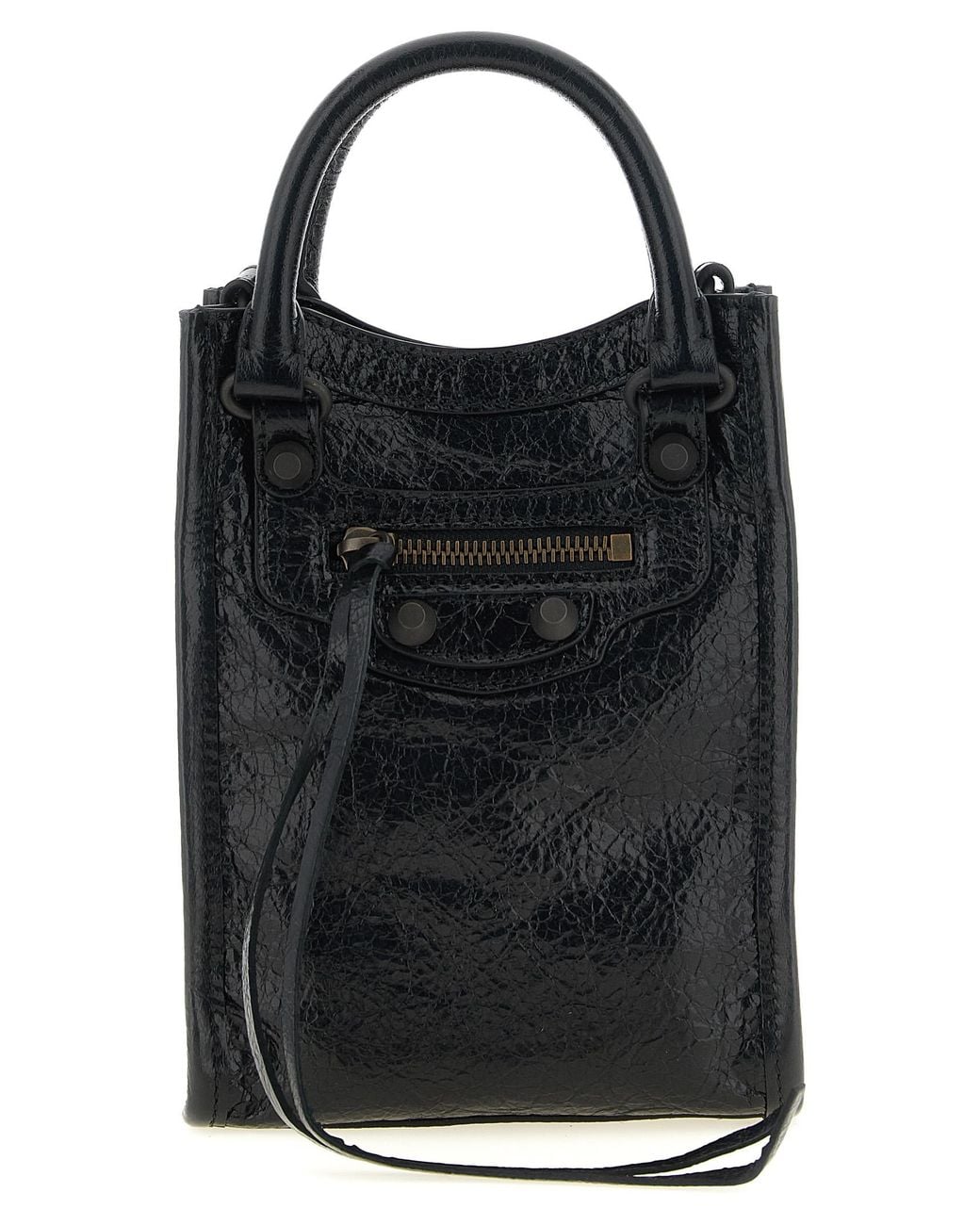 Balenciaga Black 'Le City Tote' Phone Holder
