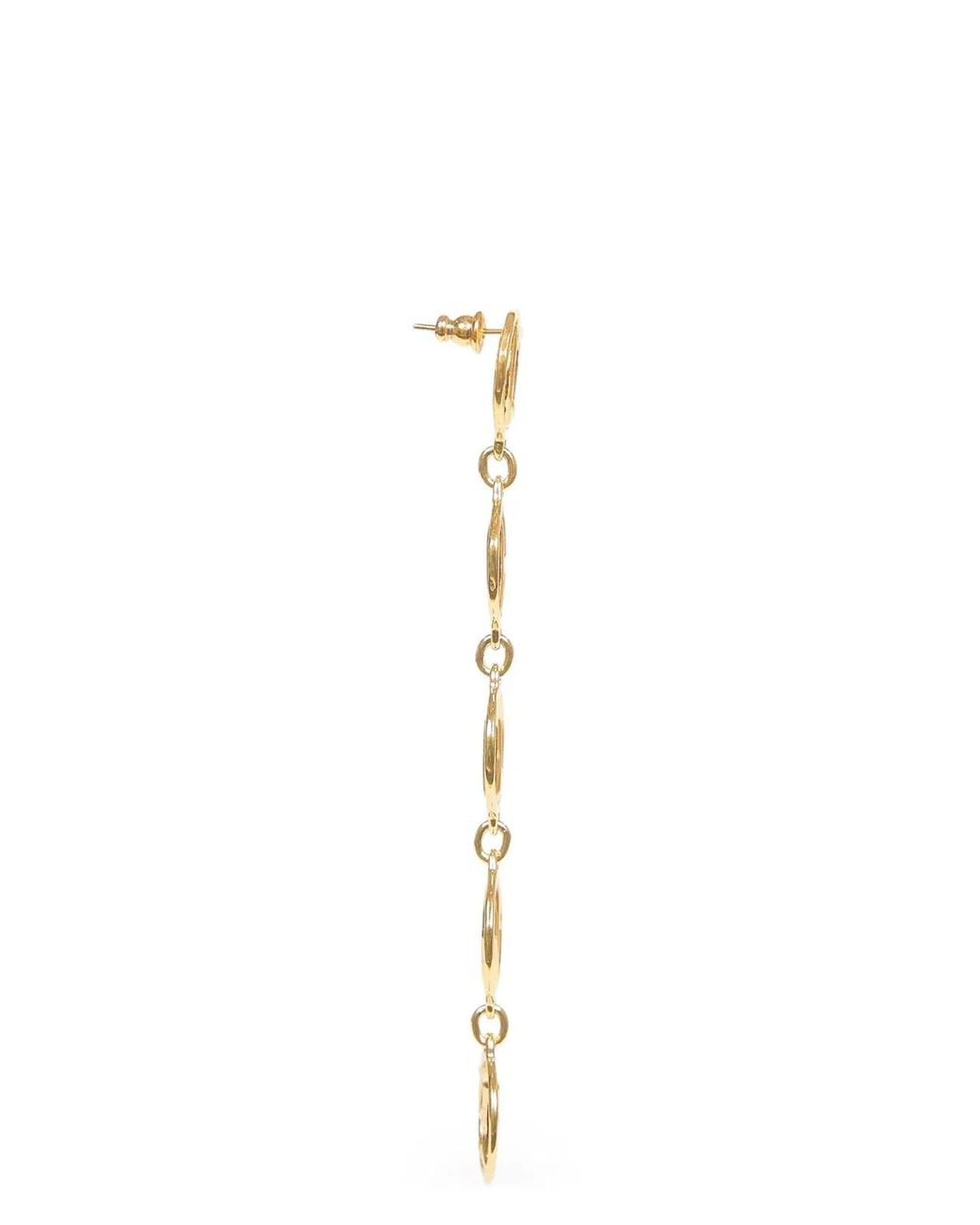Chloé Metallic Chloé 'Script' Earrings