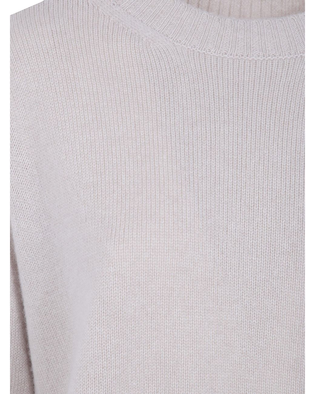 Rossopuro Gray Long Sleeved Boat Neckline Over Sweater
