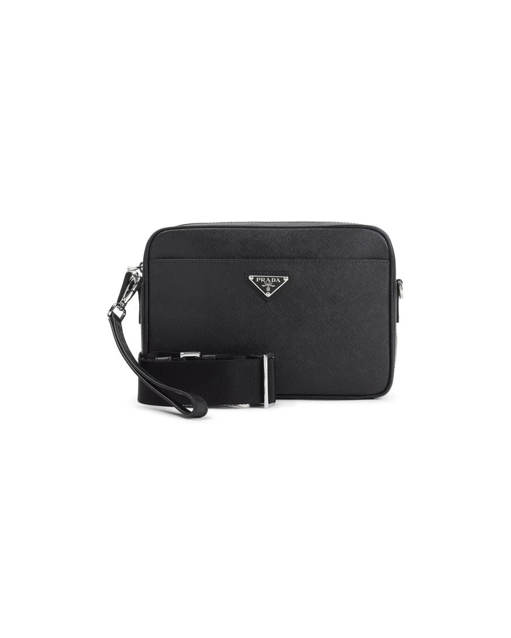 Prada Black Bandoliera Shoulder Bag for men