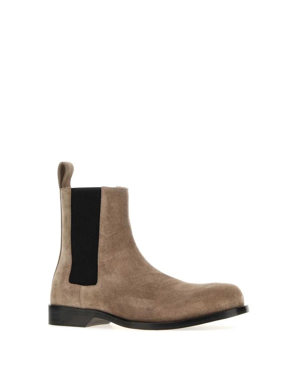 Loewe Brown Dove Suede Bobine Chelsea Ankle Boots for men