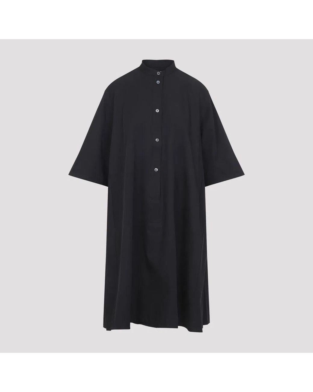Studio Nicholson Black Bloch Short Ikela Dress