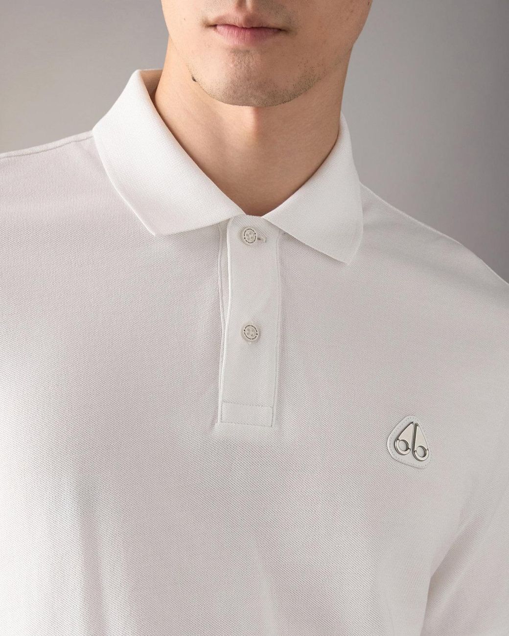 Moose Knuckles White Everett Polo Shirt For for men