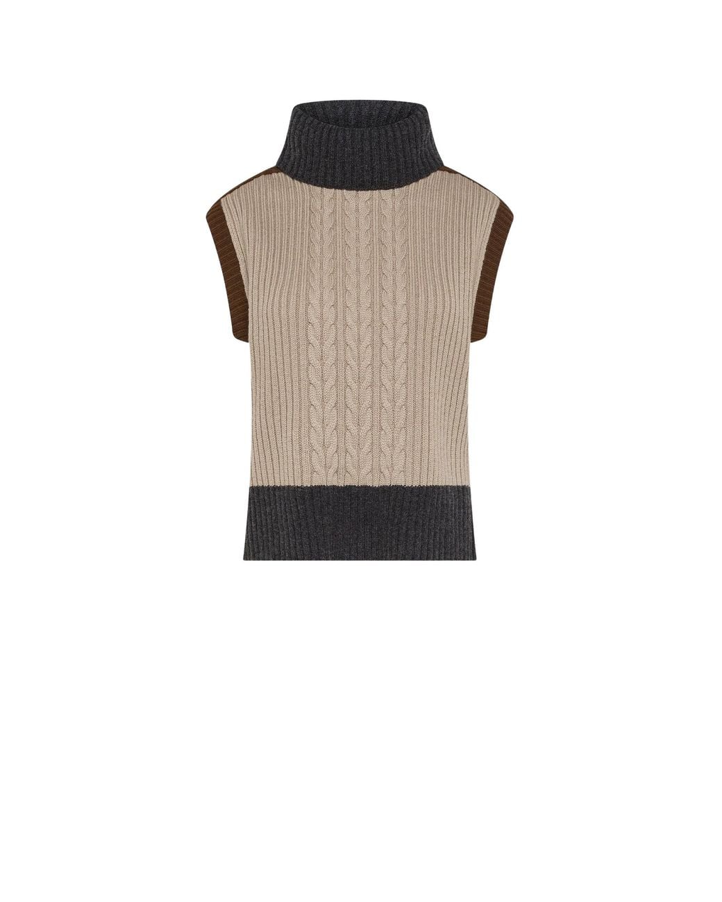 SEVENTY VENEZIA Blue Gilet Color Block