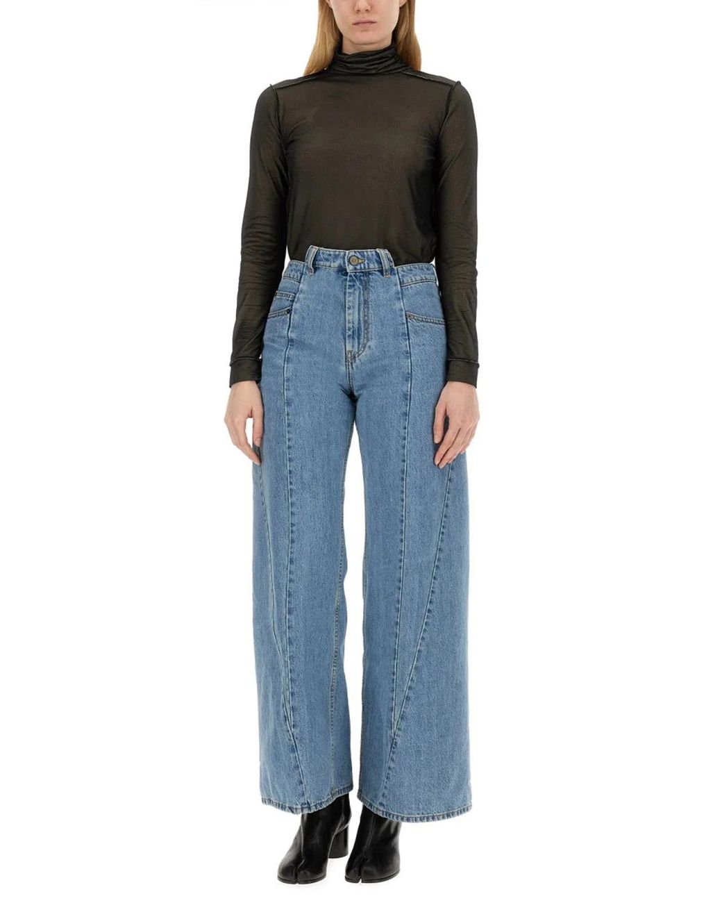 Maison Margiela Black Turtleneck Bodysuit
