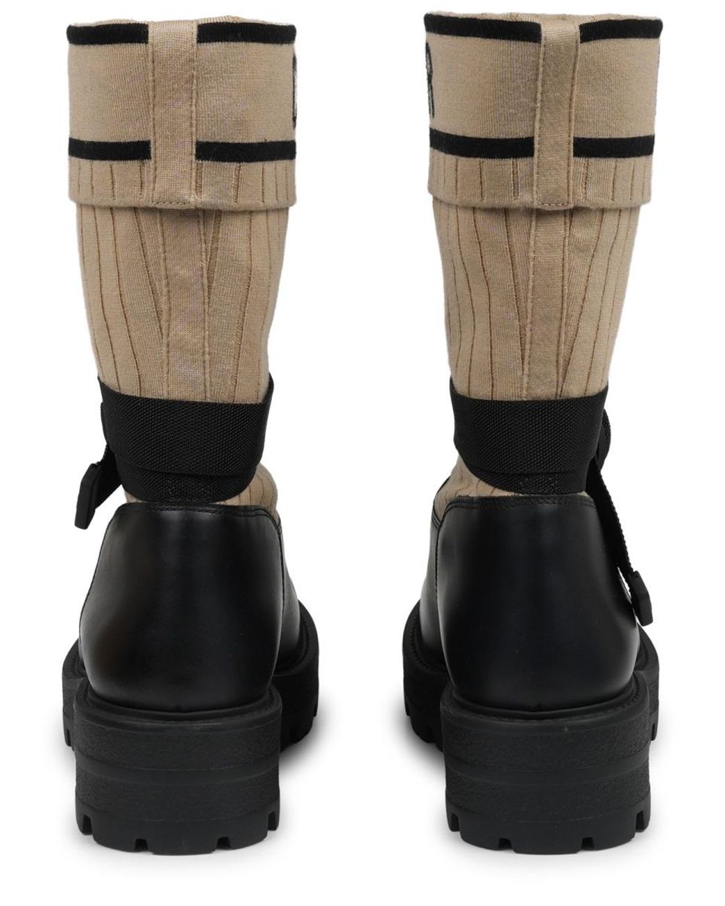 Dior Black Logo D-Major Boots