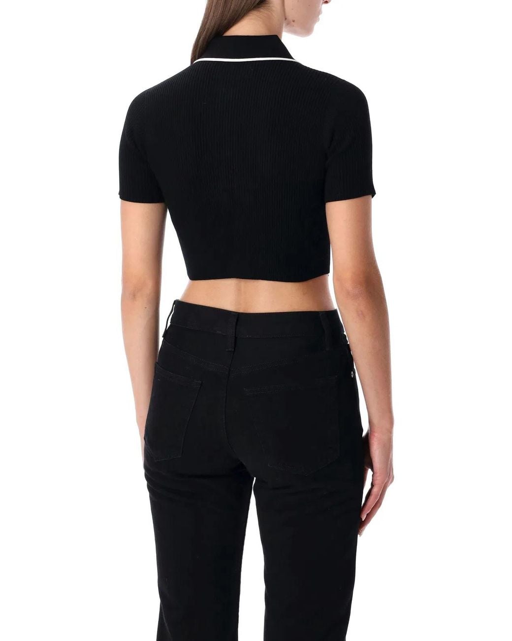 Amiri Black "Ma" Polo Shirt