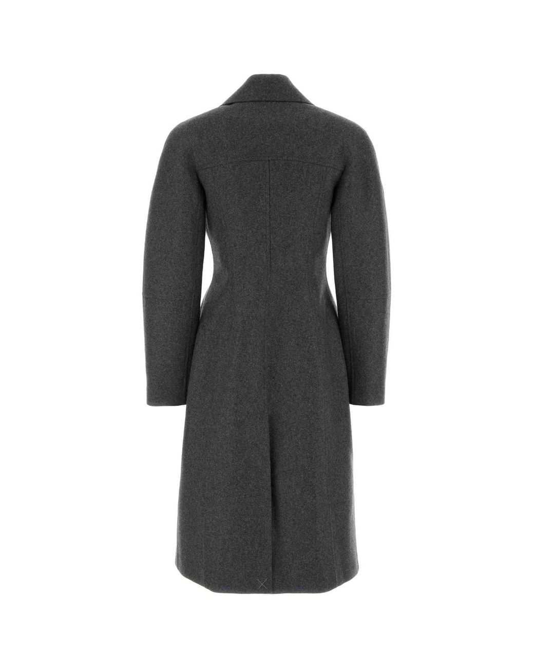 Jil Sander Black Dark Wool Coat
