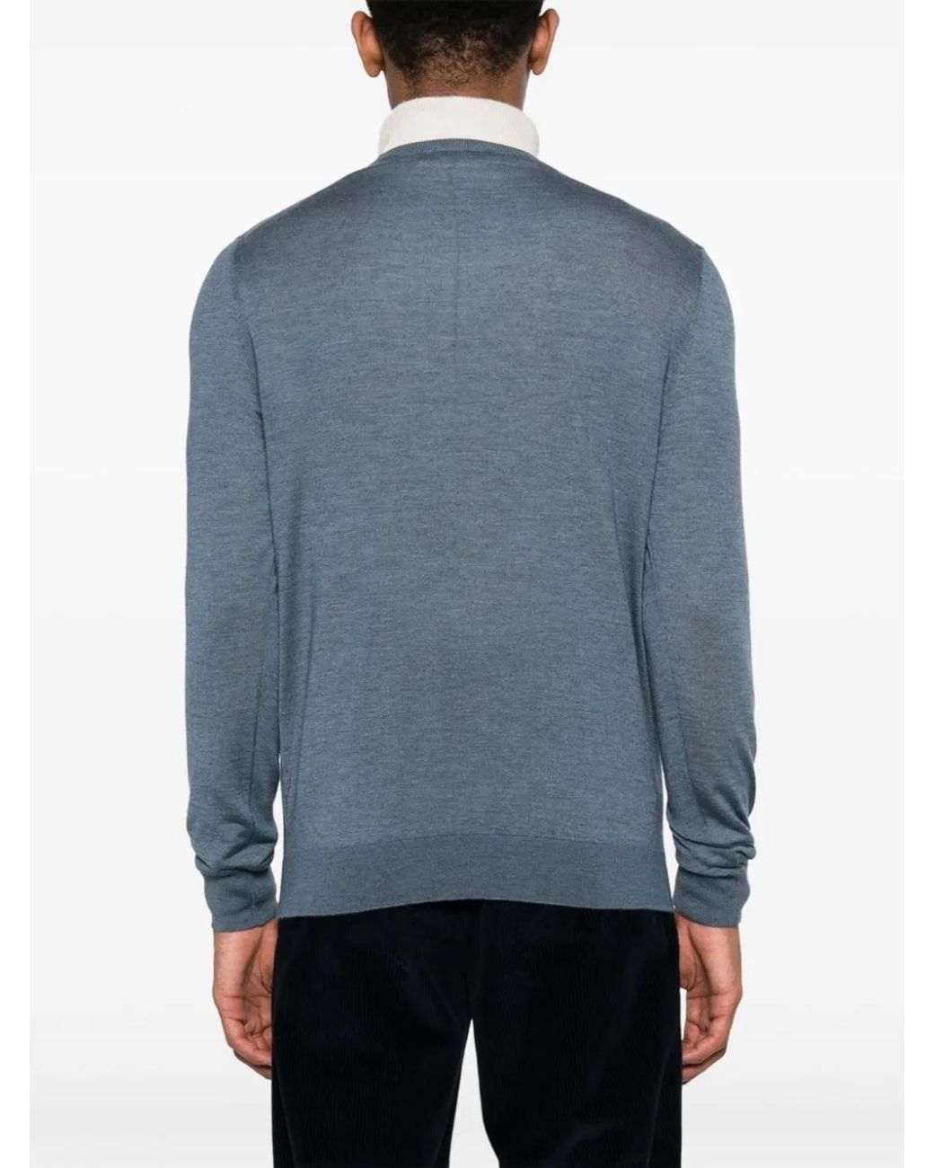 Colombo Blue Ma00058256Ja V Neck Sweater for men