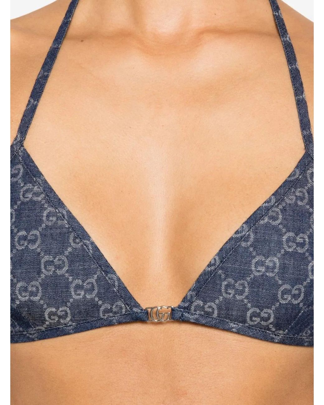 Gucci Blue Cotton Top