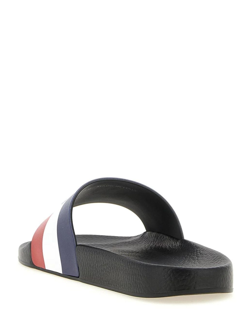 Moncler White Basile Slides for men