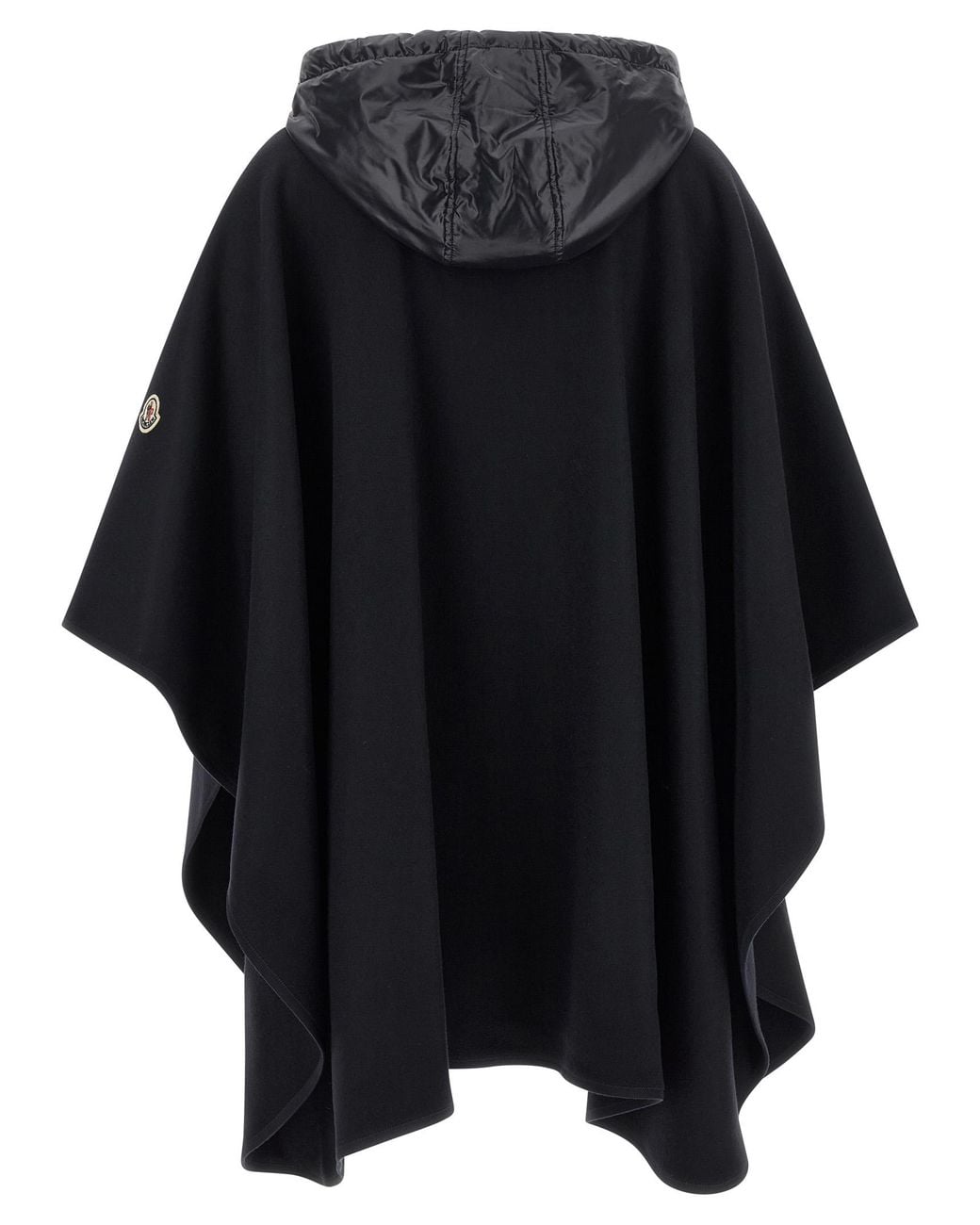 Moncler Black Two-Material Cape