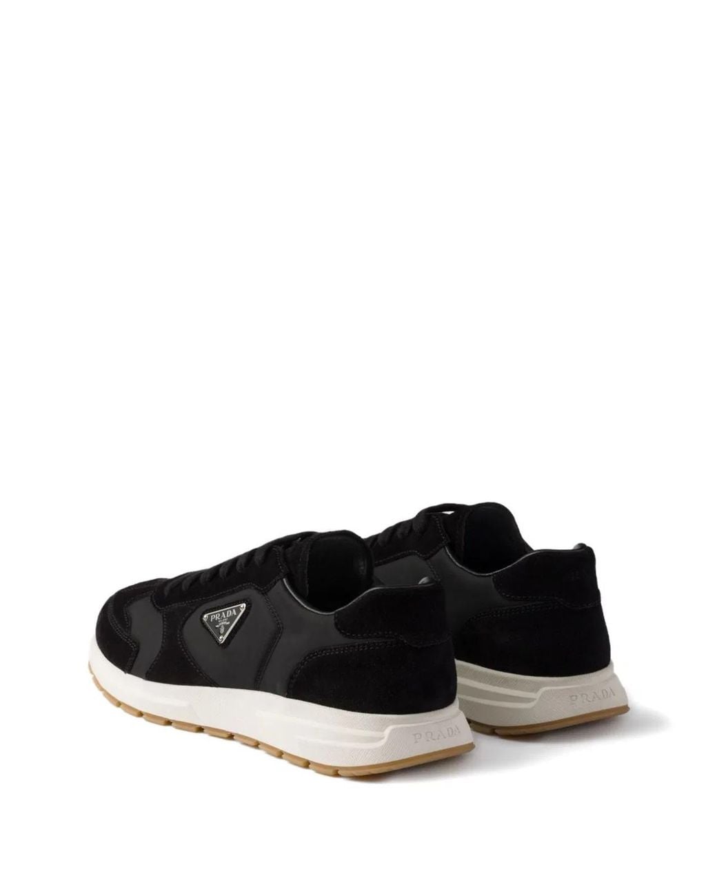 Prada Black Re-Nylon And Suede Prax 2.0 Sneakers for men