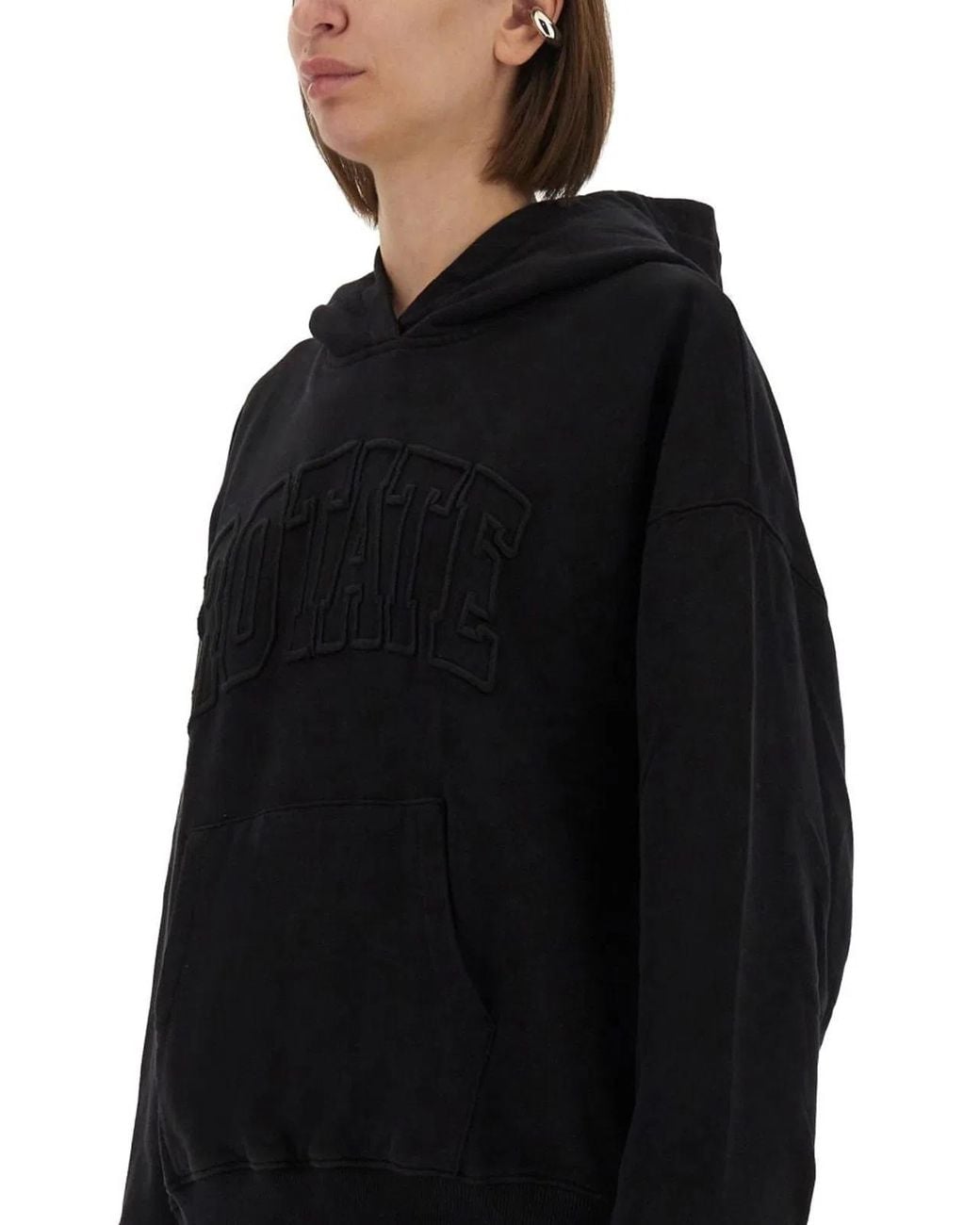 ROTATE BIRGER CHRISTENSEN Black Organic Cotton Sweatshirts