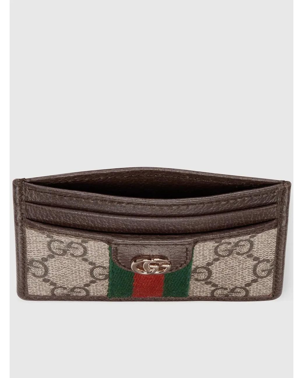 Gucci Brown Ophidia Card Holder