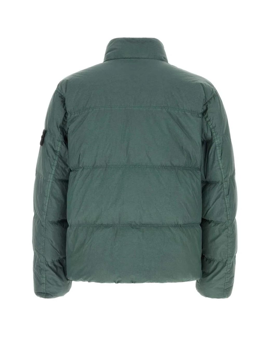 Stone Island Green Nylon Down Jacket for men