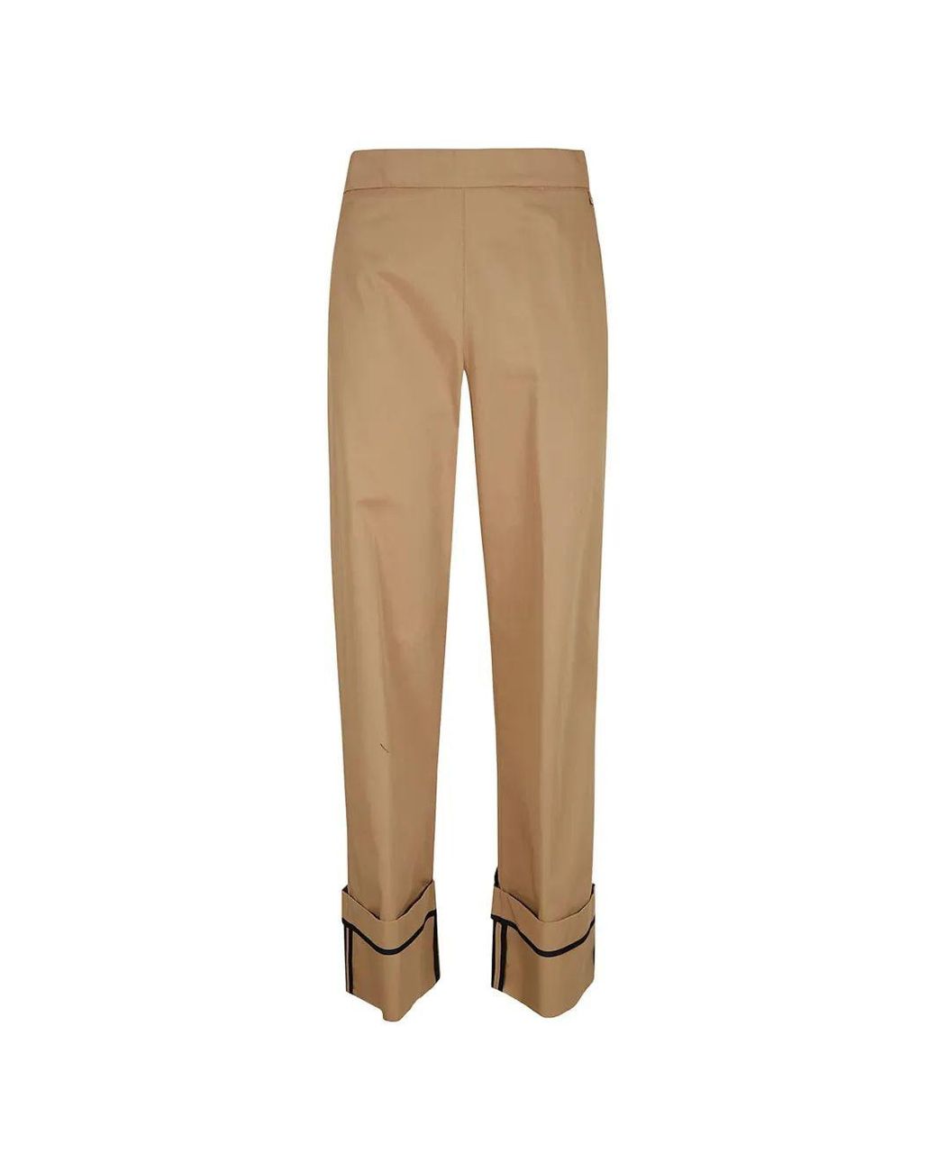 Herno Natural Camel Cotton Pants