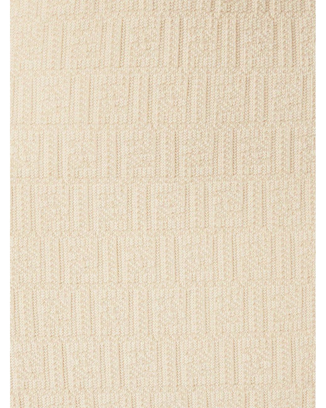 Fendi Natural Cotton And Silk Skirt