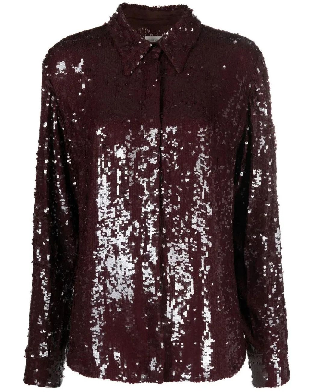 Dries Van Noten Purple 01630 Chowy Emb 7351 Shirt